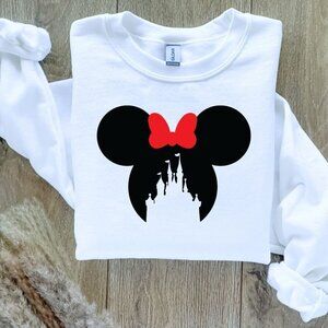 Minnie Mouse Disney Castle Sweatshirt Sweater